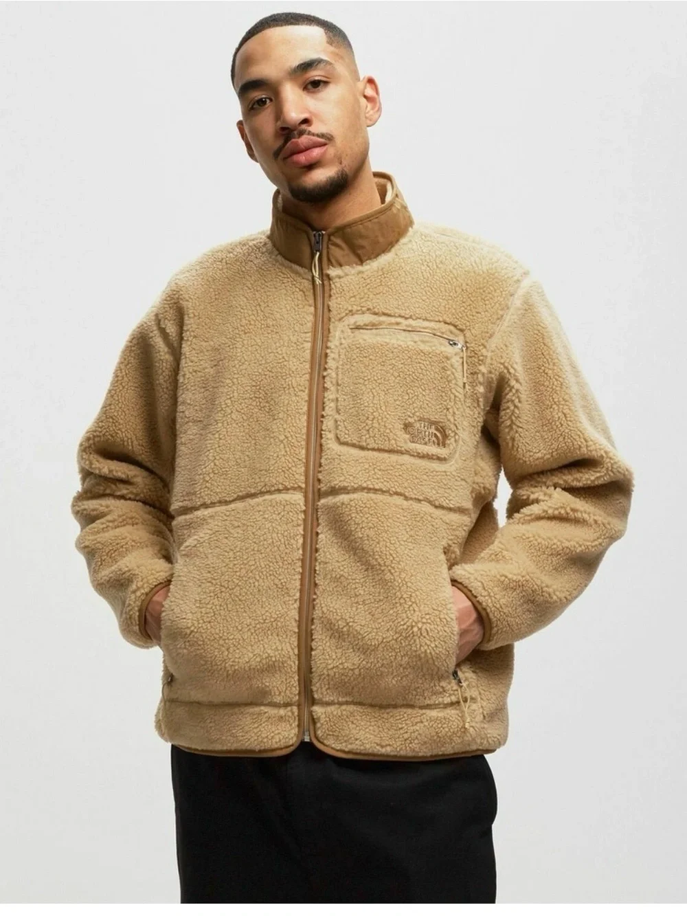 The North Face Extreme Pile Fullzip Jacket Beige Fleece Jacket - Men’s Size XL